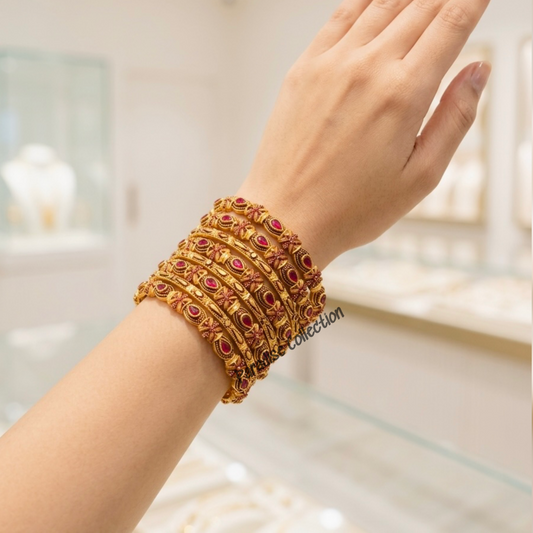 Add a Royal Touch To Your Look Fancy Bangles – Sona Polish Design By Paradise