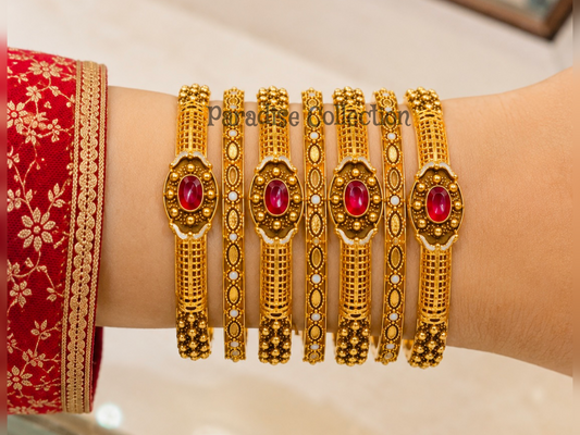 💫 Sparkling Bangles Set 👑 Beautifully Packed with a FREE Jewellery Box