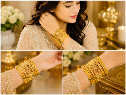 👑 Classic Bangles Set – Beautifully Presented in a FREE Jewellery Box 🌸